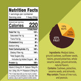 Fruit Nut Seed Healthy Snacks Pack, Cashew Pistachio Medjool Dates Bites, Vegan, Gluten Free, No Sugar Added Energy Bars, 12 Bags (2 oz each)