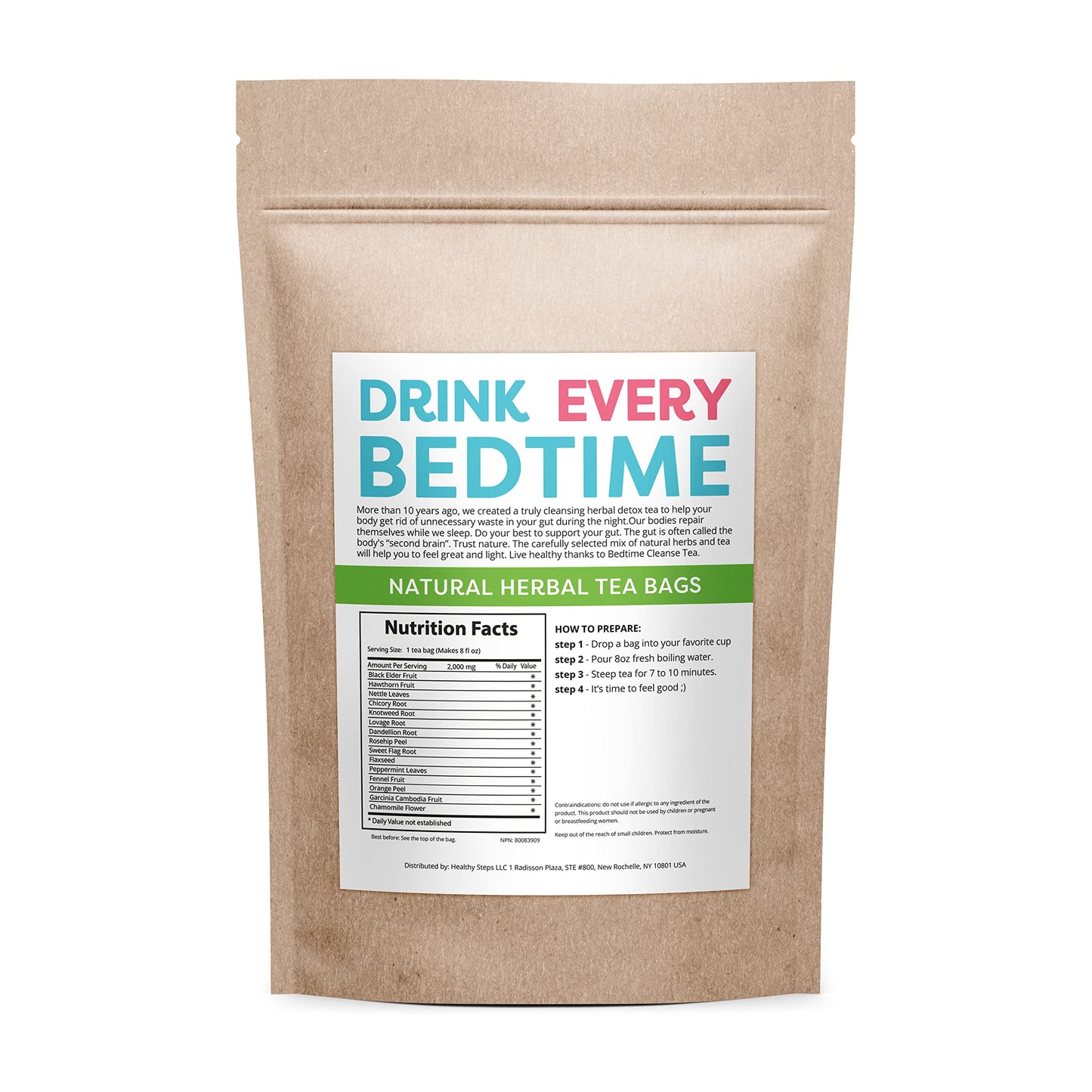 14 Day Teatox: Detox Skinny Herb Tea - Effective Detox Tea - Helps with Bloating and Constipation - Supports Body Cleanse - 100% NATURAL