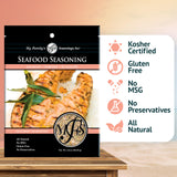 My Family's Seafood Seasoning Pack - All-Natural Shrimp, Scallops & Salmon Seasoning - No MSG, Gluten-Free, Preservative-Free Dry Rub - 3.6 oz