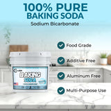 TradeGrade Pure Baking Soda Powder (1 Gallon) Food-Grade Sodium Bicarbonate Powder for Cooking, Cleaning & Deodorizing