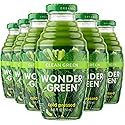 Wonder Green 100% Organic Clean Green Cold Pressed Juice, 8.45 oz (6 Pack) | Kale & Vegetable Juice Blend, All Natural, No Additives or Preservatives