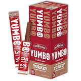 YUMBO Honey Brown Sugar Turkey Sticks, High Protein Snacks, Gluten-Free, Low Carb, Keto, Ready-to-Eat, 2 oz Sticks, 20 Count Pack