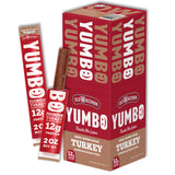 YUMBO Honey Brown Sugar Turkey Sticks, High Protein Snacks, Gluten-Free, Low Carb, Keto, Ready-to-Eat, 2 oz Sticks, 20 Count Pack