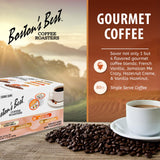 Boston’s Best Coffee Roasters Single Serve Cups - Assorted Coffee Pods - French Vanilla, Jamaican Me Crazy, Hazelnut Crème & Vanilla Hazelnut - 80 Ct