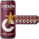 Ciclon Energy Drink Berry Strong Flavor 24 Cans (10 Fl Oz)