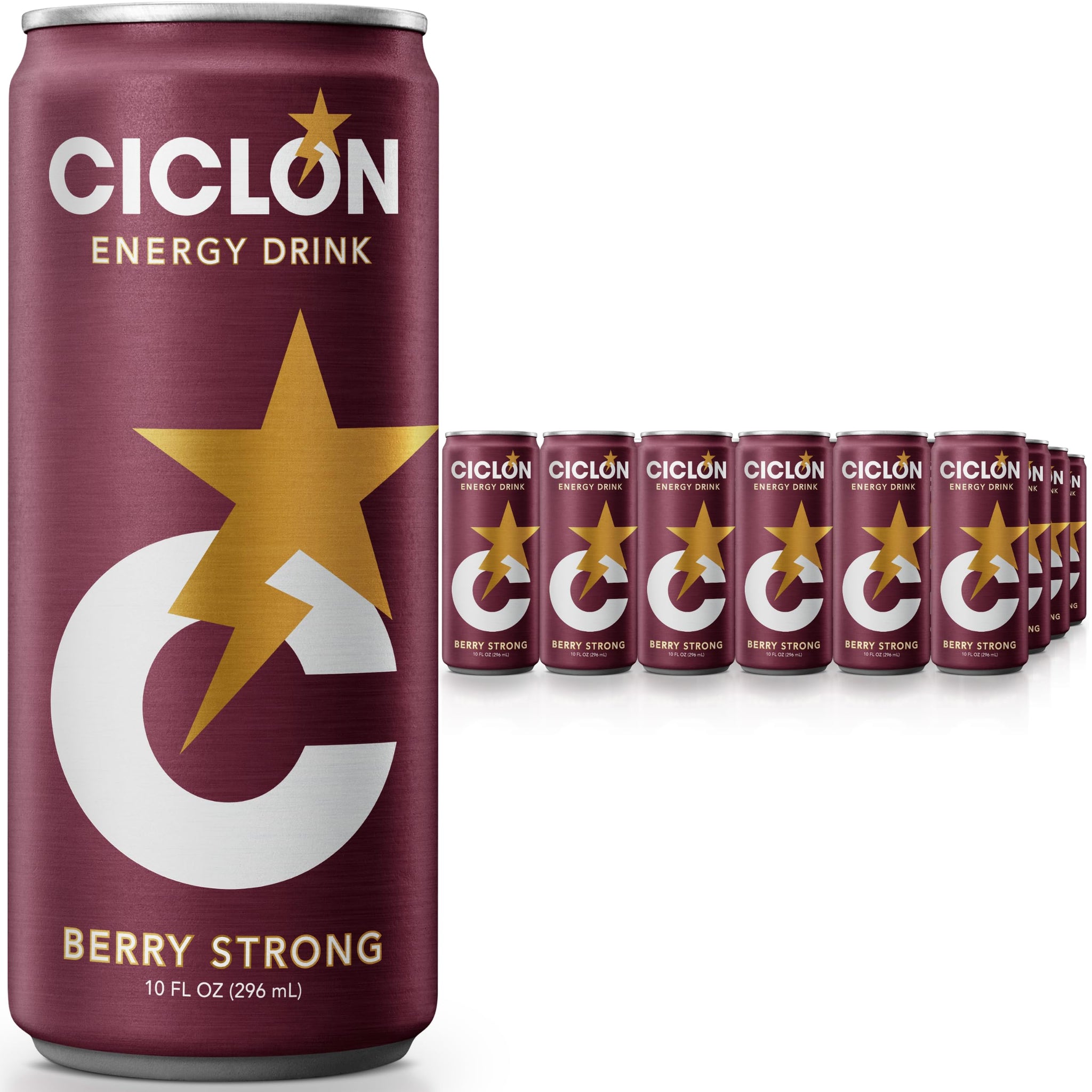 Ciclon Energy Drink Berry Strong Flavor 24 Cans (10 Fl Oz)