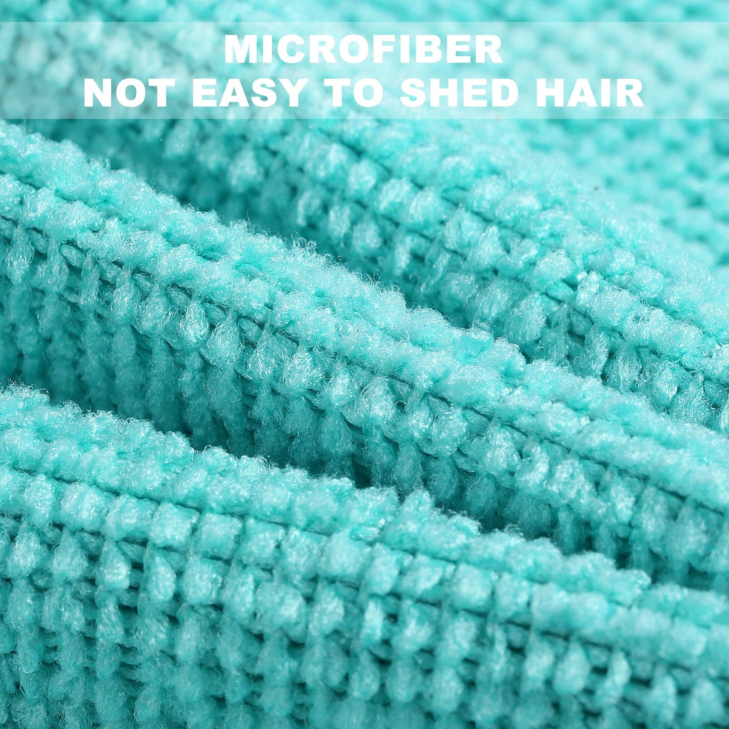 Luiruey Microfiber Cleaning Cloth Rags in A Box (20 Count) - 7.9" x 7.9" Reusable for Cars - Edgeless Terry Towels, Small Microfiber for Home, Kitchen