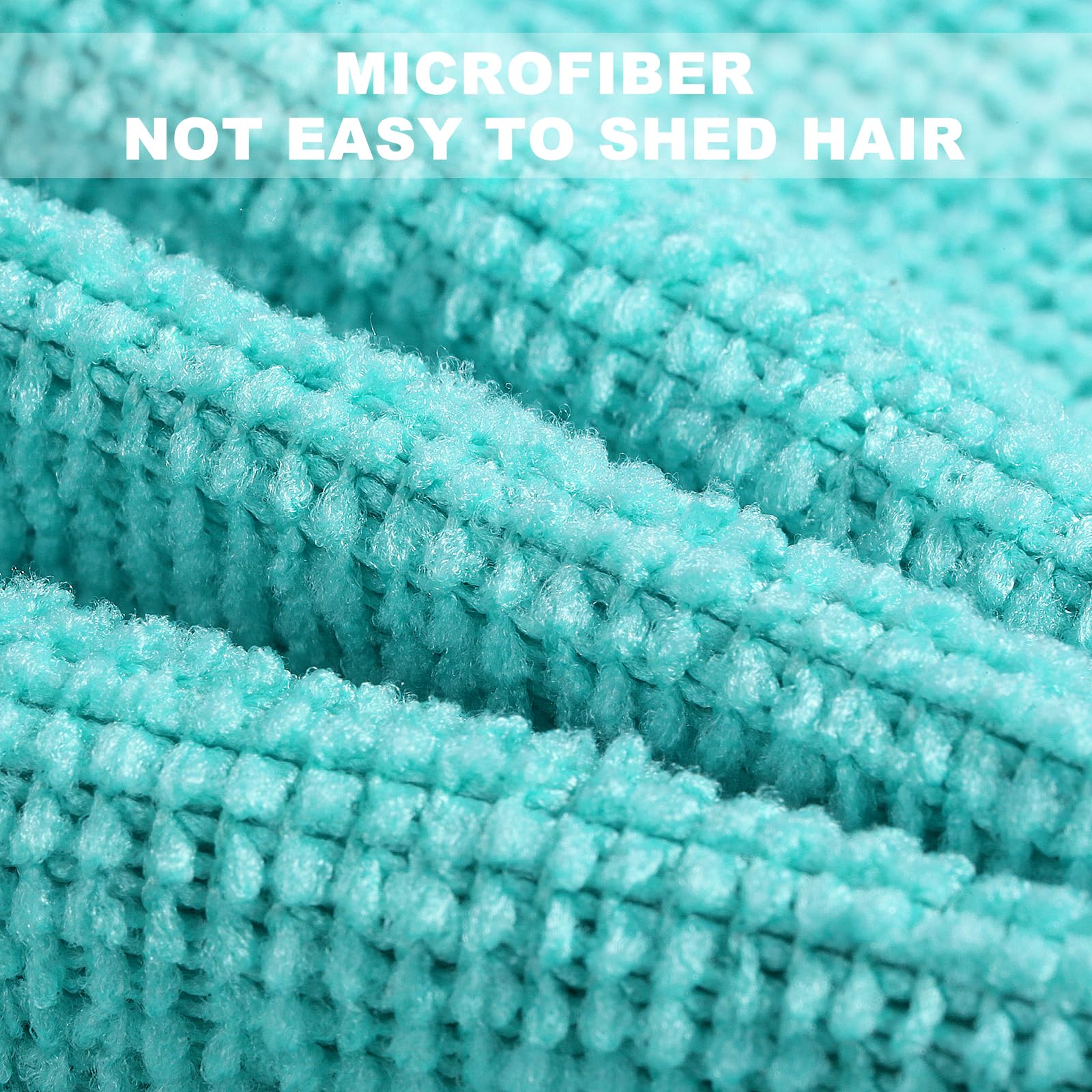 Luiruey Microfiber Cleaning Cloth Rags in A Box (20 Count) - 7.9" x 7.9" Reusable for Cars - Edgeless Terry Towels, Small Microfiber for Home, Kitchen