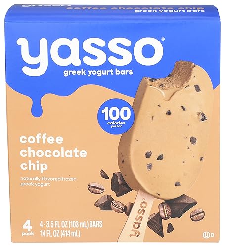 Yasso Frozen Greek Yogurt Bars Coffee Chocolate Chip Bars 4 Count for a ridiculously creamy frozen snack made with the goodness of greek yogurt 3.5fl