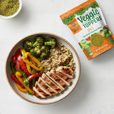 Earthy Krunchy Veggie Toppers Spicy Mix Seasoning - 2g Plant Based Protein - Vegan & Keto Friendly Nut and Seed Blend - No Maltodextrin, Low Sodium