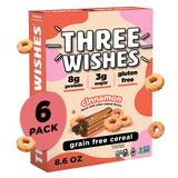 Three Wishes Grain-Free Protein Breakfast Cereal, 8g Protein and 3g Fiber - Healthy, Low-Sugar Breakfast Cereal, Gluten Free, Vegan-Friendly, Non-GMO