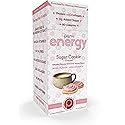 Perk Energy Drink Mix (Sugar Cookie) 10 Stick Packs - Caffeinated Healthy Coffee Alternative with Protein, 100mg of Caffeine, Gluten-Free, Soy-Free