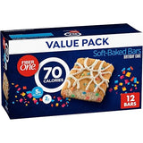 Fiber One 70 Calorie Soft-Baked Bars, Birthday Cake, Snack Bars, 12 ct