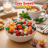 Old Fashioned Hard Candy Assortment - 2 Pound Bag - Hard Candy Individually Wrapped - Peppermint, Strawberry, Cinnamon, Butterscotch, and Fruit