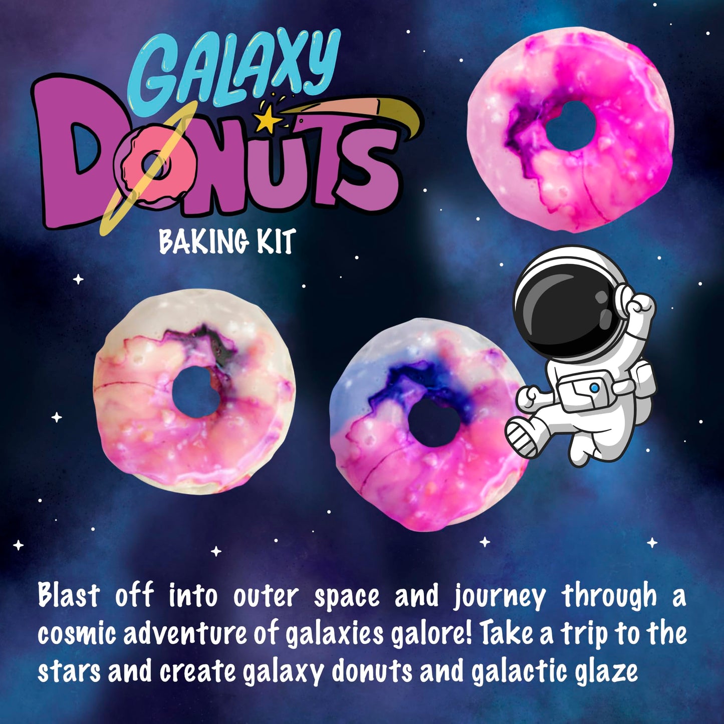 I'm The Chef Too Galaxy Donut STEM Kit - Space Baking Activity & Astronomy Gift for Kids