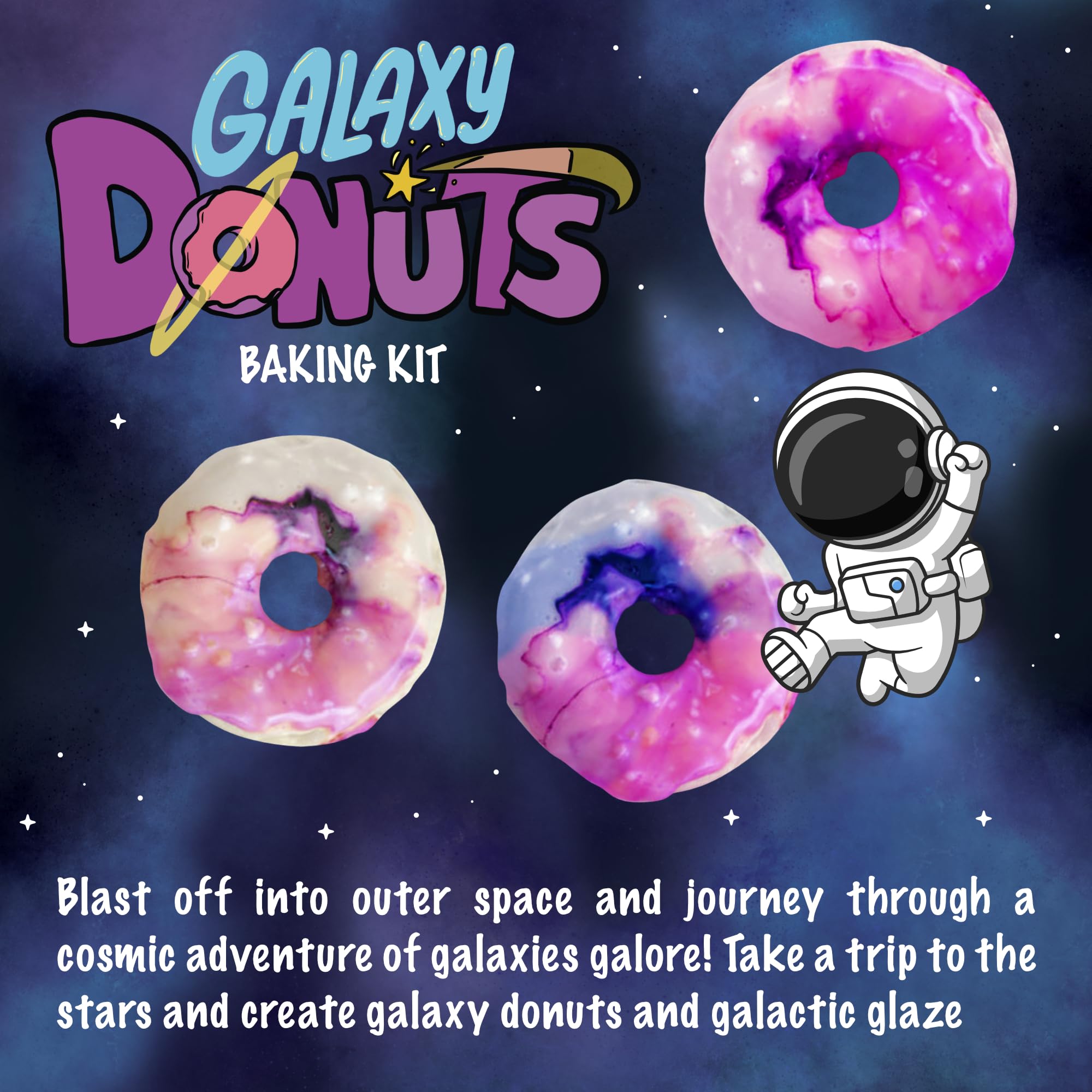 I'm The Chef Too Galaxy Donut STEM Kit - Space Baking Activity & Astronomy Gift for Kids