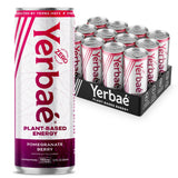 Yerbaé Energy Seltzer - Pomegranate Berry, No Sugar/Calories/Carbs. Energized by Yerba Mate, Naturally Caffeinated Plant-Based, Healthy Alternative