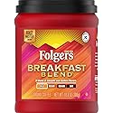 Folgers Breakfast Blend Mild Roast Ground Coffee, 10.8 Ounces