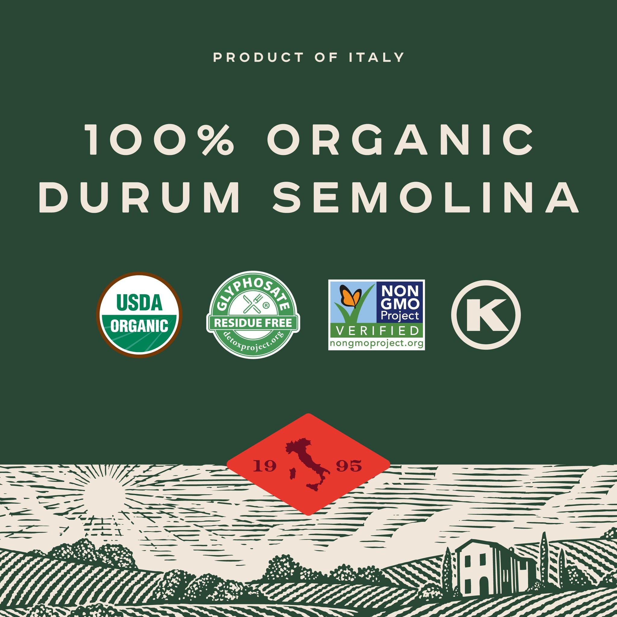 Bionaturae Spaghetti Pasta Noodles - Durum Semolina Pasta, Kosher, High Protein, Non-GMO, USDA Certified, Durum Semolina Spaghetti, Spaghetti Pasta