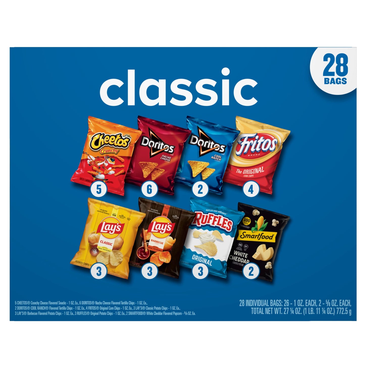 Frito-Lay Classic Mix Variety Pack, (28 Pack) (Assortment May Vary)