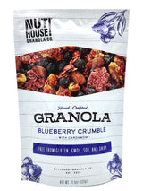 NutHouse! Granola Company - Premium Blueberry Crumble Granola | Certified Gluten-Free, Non-GMO, Kosher | Vegan, Soy-Free | 11.5 oz. Bag (3-Pack)