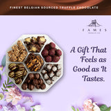 Fancy Gourmet Chocolates for Gifting - Finest European Sourced Truffle Chocolate - Crunchy, Creamy & Caramel Truffles Assortment - Kosher, Vegan