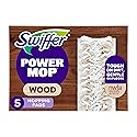 Swiffer PowerMop Wood Mopping Pad Refills for Floor Cleaning, 5 count