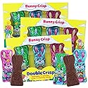 Milk Chocolate Flavored Easter Bunny Crisps, Individually Foil Wrapped, Basket Stuffer Candy, 3 Ounces (Pack of 3)