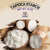 52USA Tapioca Starch, 3 Pack (42oz Total) | Tapioca Flour from Cassava Root | Gluten Free Flour Substitute | Vegan, Kosher, Non-GMO | Thickener