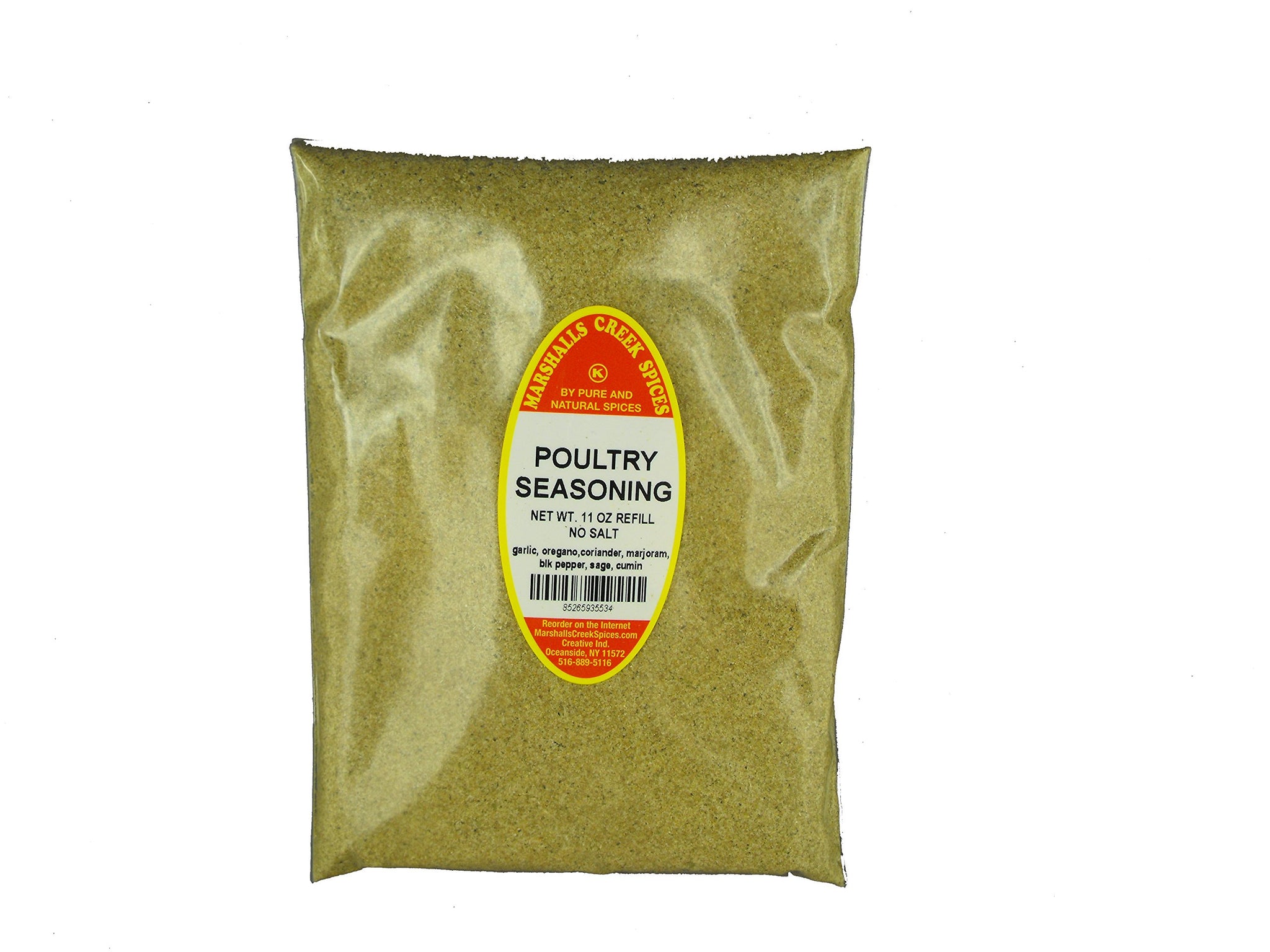 Marshall’s Creek Spices Kosher Poultry Seasoning No Salt Refill, 11 Ounce
