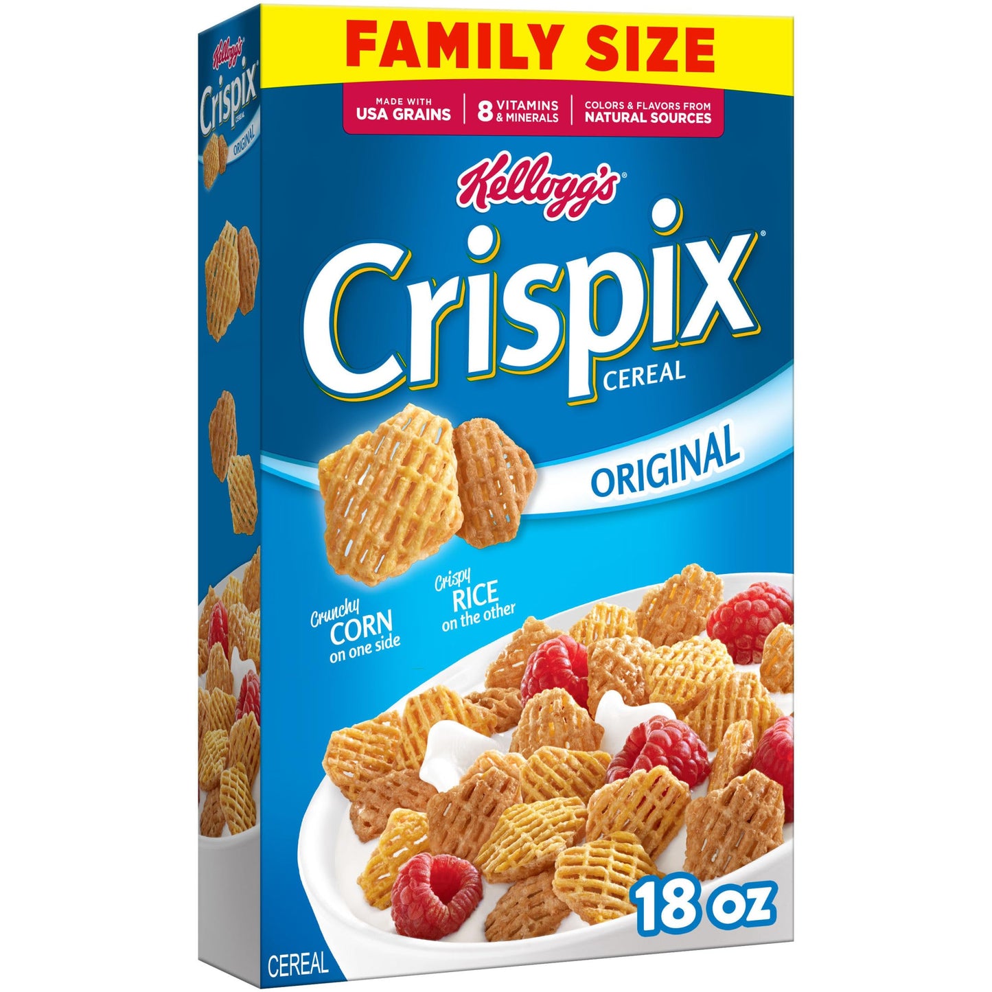 Kellogg's Crispix, Breakfast Cereal, Original, Family Size, 18oz Box
