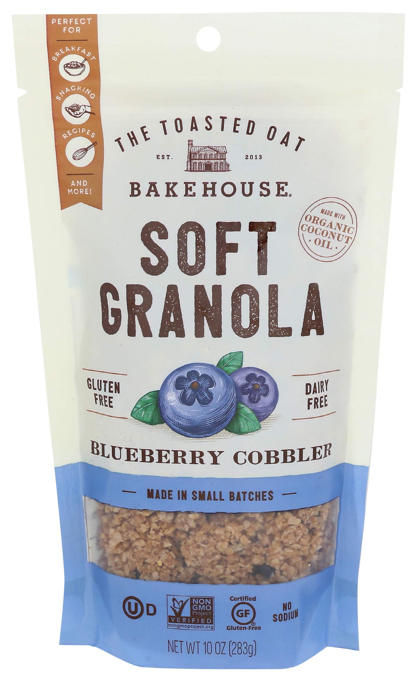 THE TOASTED OAT Blueberry Cobbler Granola, 10 OZ
