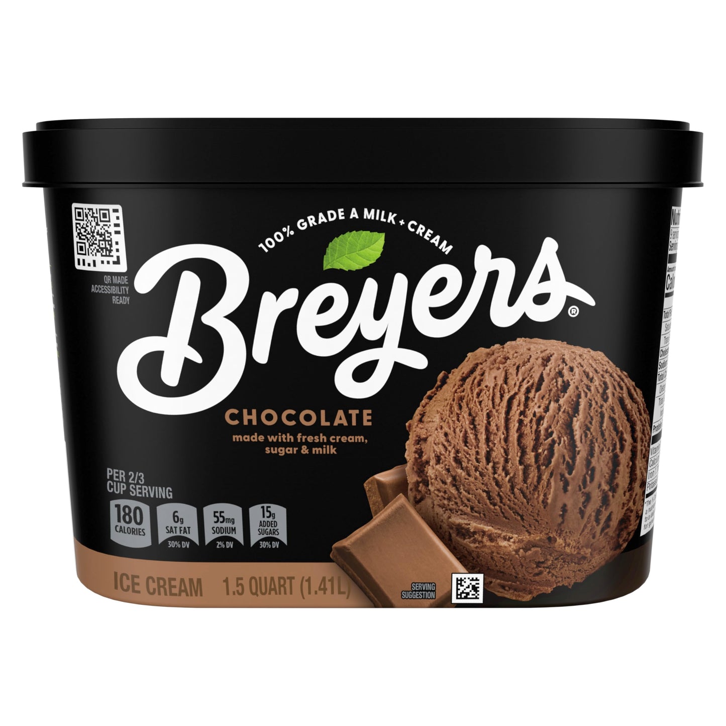 Breyers Original Ice Cream, Chocolate, 48 oz