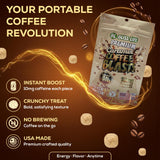 Caramel Coffee Blasts - Edible Coffee Revolution with Real Brewed Cafe in Three Amazing Flavors: Caramelo Macciato, Chocolate Latte, French Vanilla