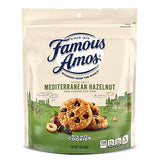 Famous Amos Mediterranean Hazelnut and Chocolate Chip Cookies | Real Mediterranean Hazelnuts in Bite-Size Chocolate Chip Cookies, Resealable 7 oz Bag