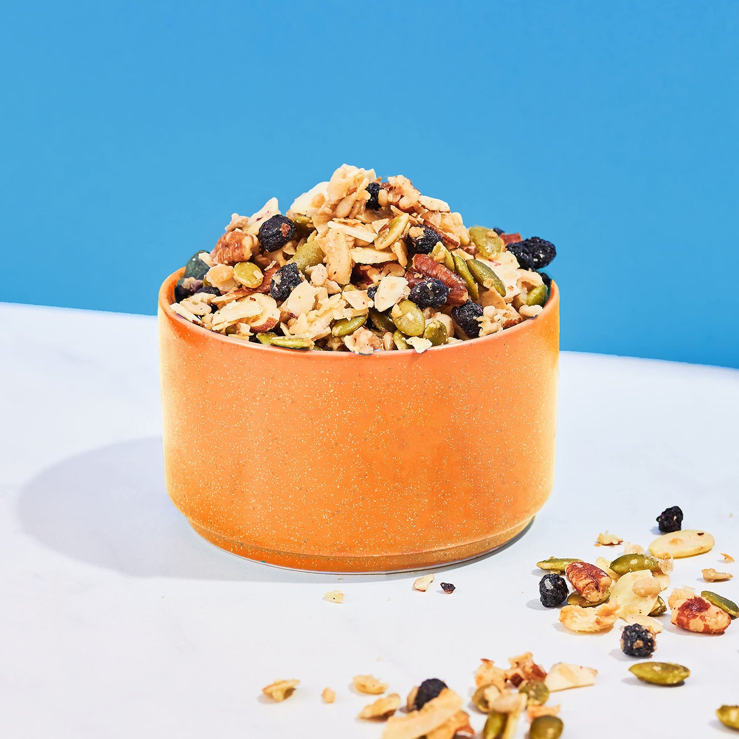 Livlo Keto Nut Granola Cereal - Only 2g Net Carb & Zero Added Sugar - Low Carb, Grain Free & Gluten Free Healthy Snack - Frosted Blueberry, 10.5 oz (3