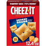 Cheez-It Baked Snack Crackers, Lunch Snacks, Smoked Gouda, 12.4oz Box (1 Box)
