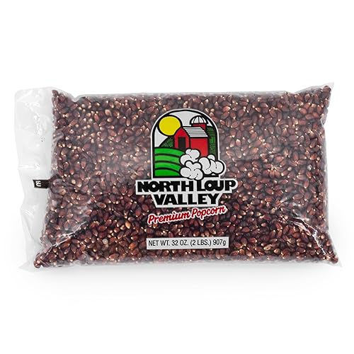 Popcorn County USA | Red Un-Popped Popcorn Kernels | Rich Red Kernels Pop White & Crunchy | Non GMO and Gluten Free | Movie Night Snack | Made in