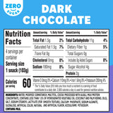 Jell-O Dark Chocolate Zero Sugar Ready-to-Eat Pudding Snack Cups, 4 ct Cups