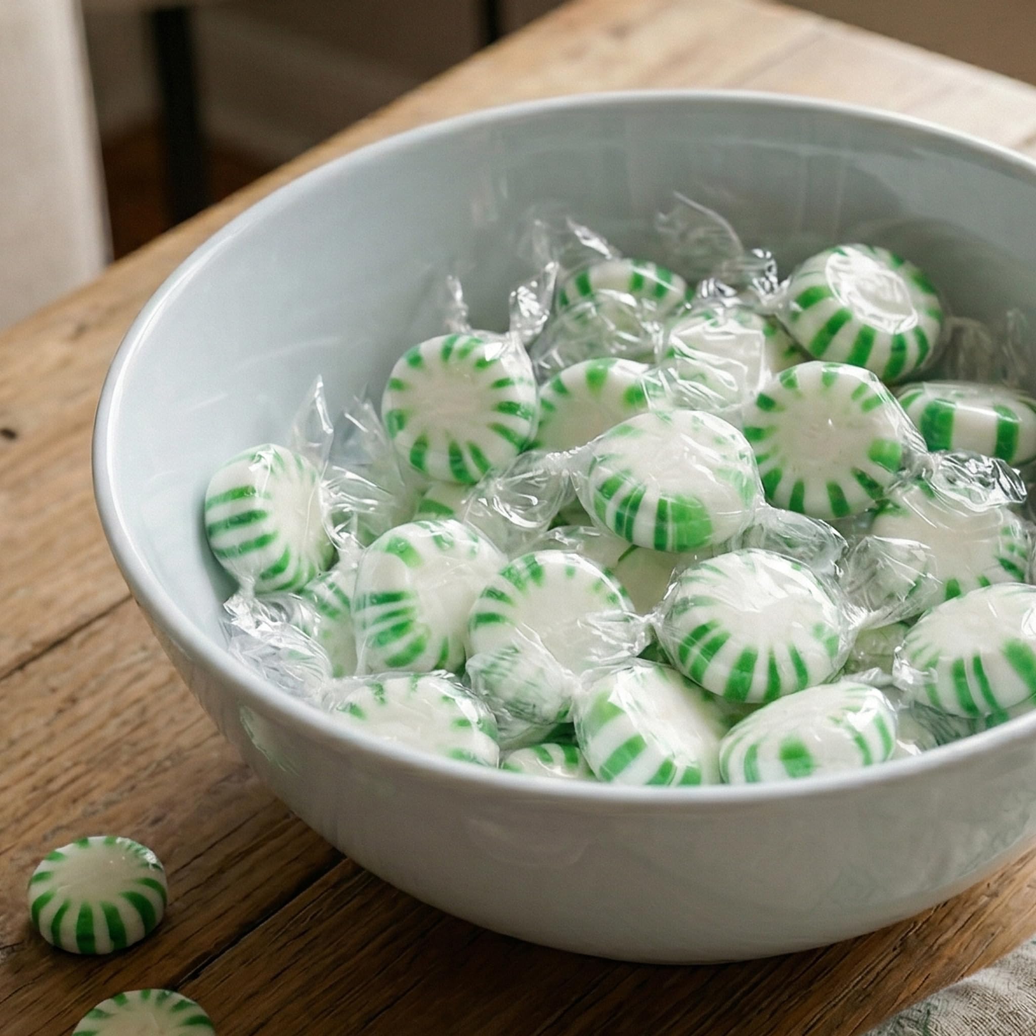Starlight Spearmint Candy, 1 Pound Bulk Candy, Individually Wrapped Spearmint, Starlight Mints