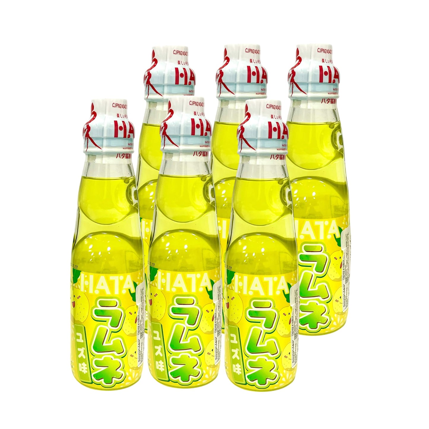 Geely Snack Box Hata Ramune Soda Soft Drink Variety Pack and Various Flavors 6.76 Fl Oz (6 Packs) (6.76 Fl Oz, Pineapple)