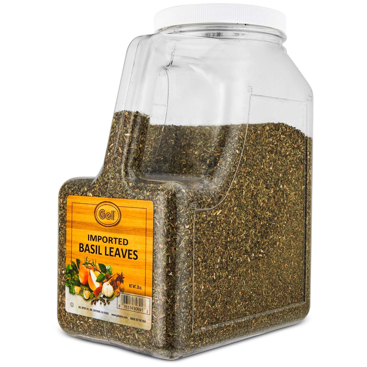 Gel Spice Imported Basil Leaves 28oz