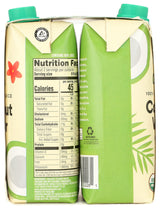 365 by Whole Foods Market, Organic Coconut Water, 100% Pulp-Free Juice, 16.9 Fl Oz per Carton, Pack of 4