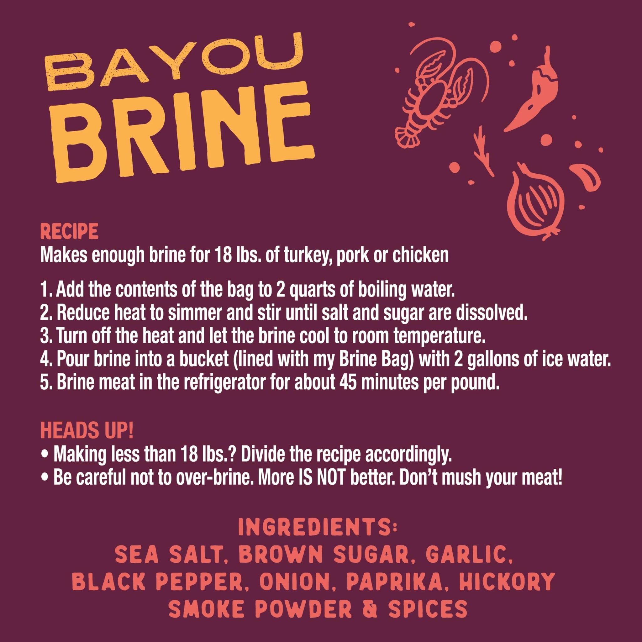 Chef J's BBQ Provisions Bayou Brine, Cajun Flavor - Not Spicy, 16 oz