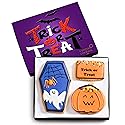 Halloween Cookie Gift Basket, Hand Decorated Vanilla Sugar Cookies Gourmet Dessert Spooky Trick Or Treat Gift Box For Boys Girls Kids Children Adults