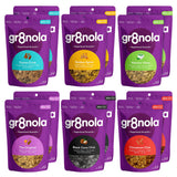 gr8nola VARIETY 12 PACK - Sampler Pack of 6 Flavors (2 Bags Each) - Healthy, Low Sugar Granola Cereal Snacks - Made with Superfoods - Soy Free, Dairy