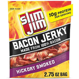 Slim Jim Smoked Bacon Jerky, Hickory Flavor, 10g Protein Per Serving, 2.75 oz. (1 Count)