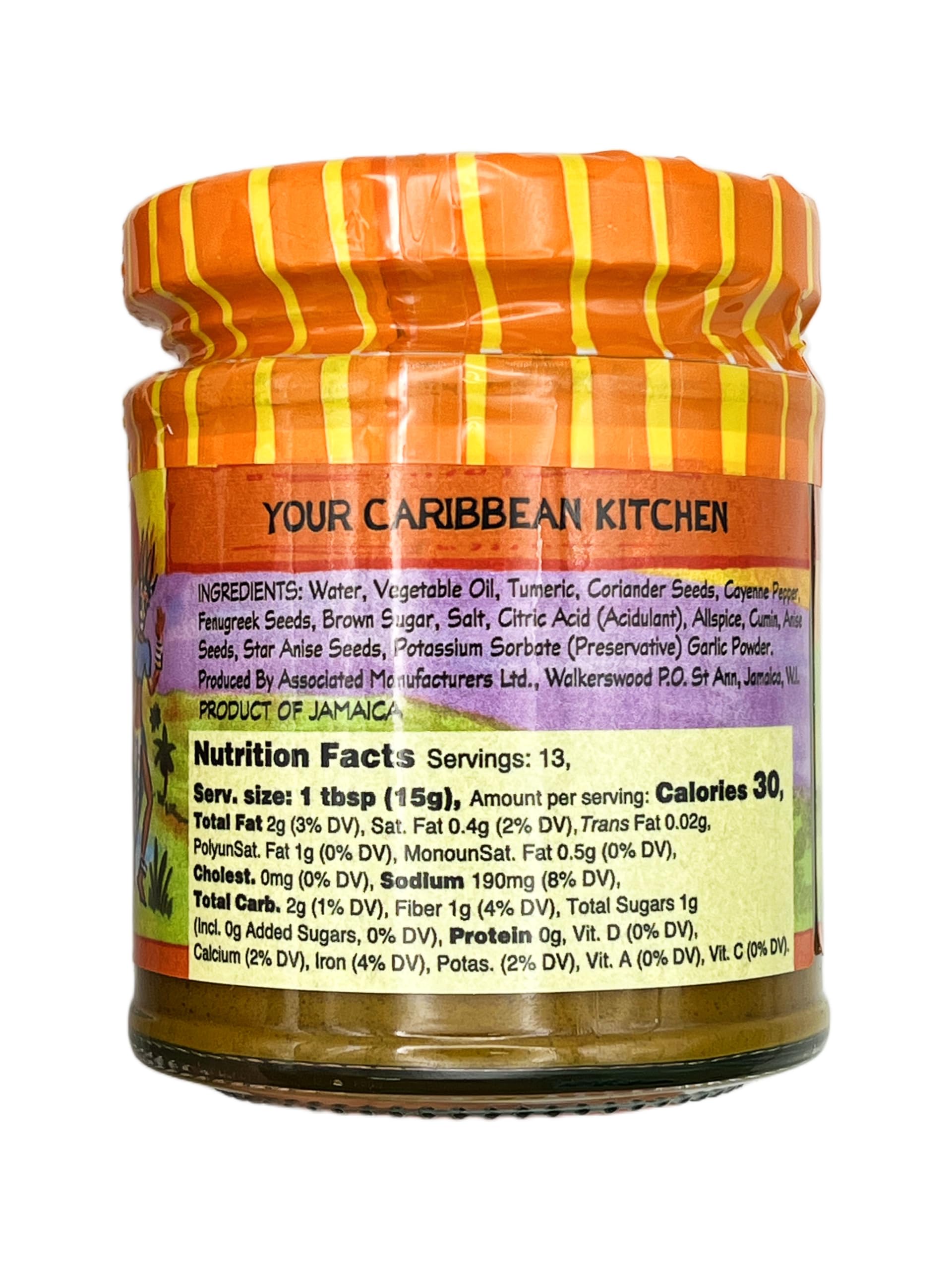 Walkerswood Spicy West Indian Curry Paste (Single Bottle 6.7oz) Product of Jamaica