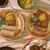 Red Fox Spices Authentic Teff Injera Flatbread - Traditional Ethiopian Fermented Bread Made with Whole Grain Teff Flour, a Naturally Grain - Authentic