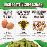 Biena Edamame Beans Snack High Protein Snacks - Healthy Office Snacks For Adults and Kids, 13g of Protein, 130 Low Calorie, Crunchy Edamame, Vegan
